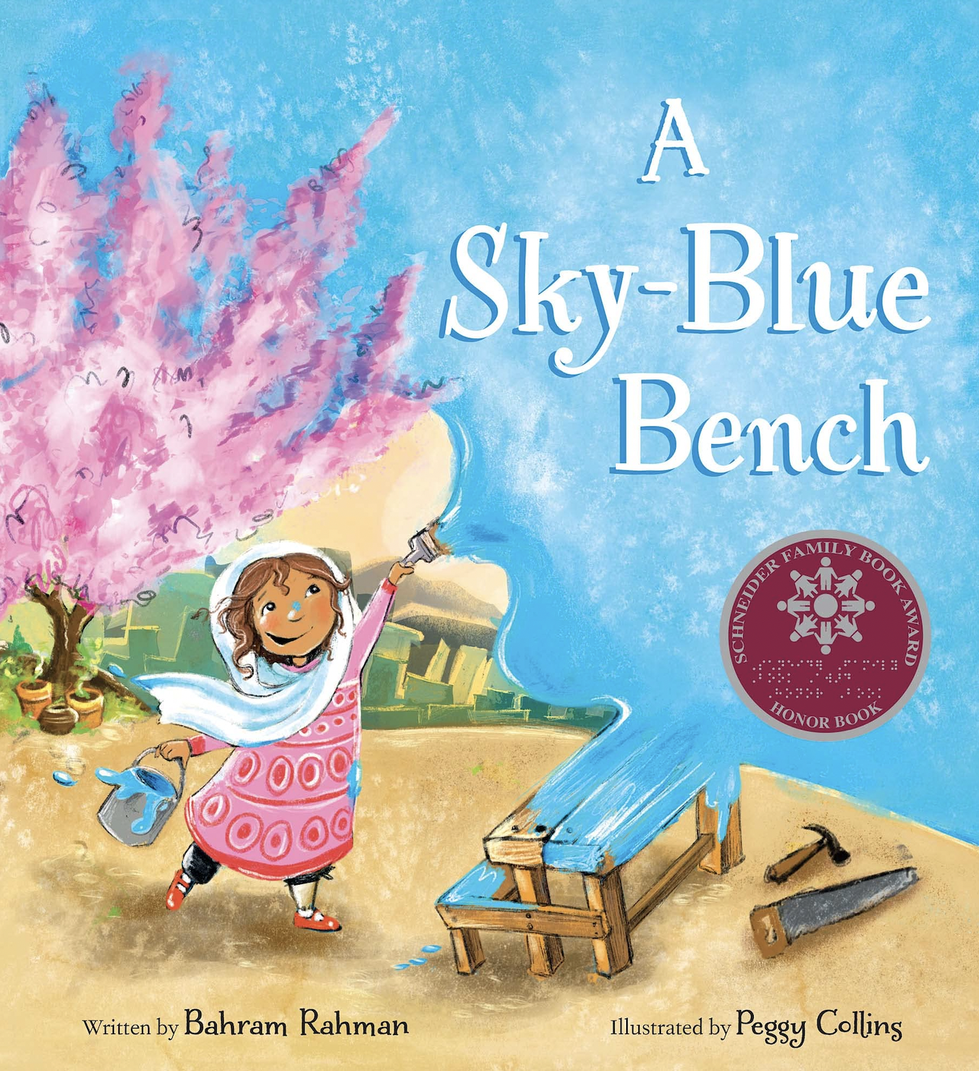 A Sky-Blue Bench